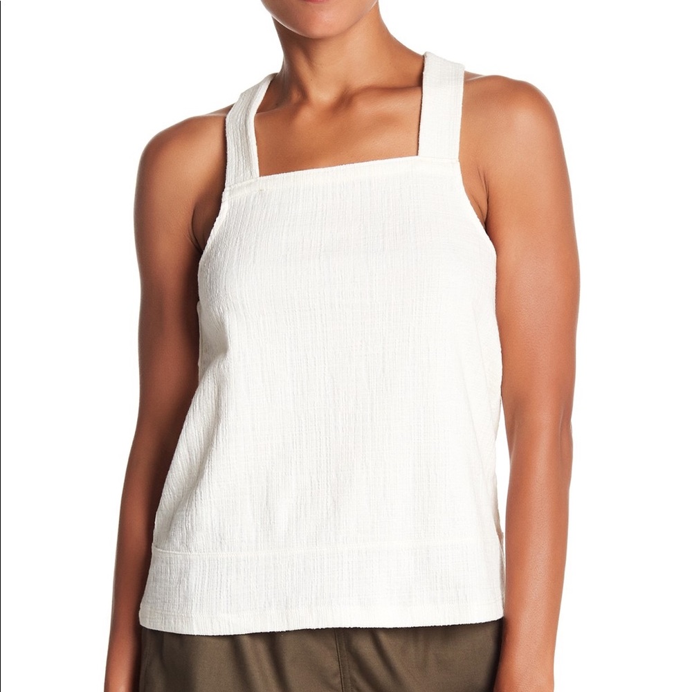 Madewell Textured Knit Apron Tank Top